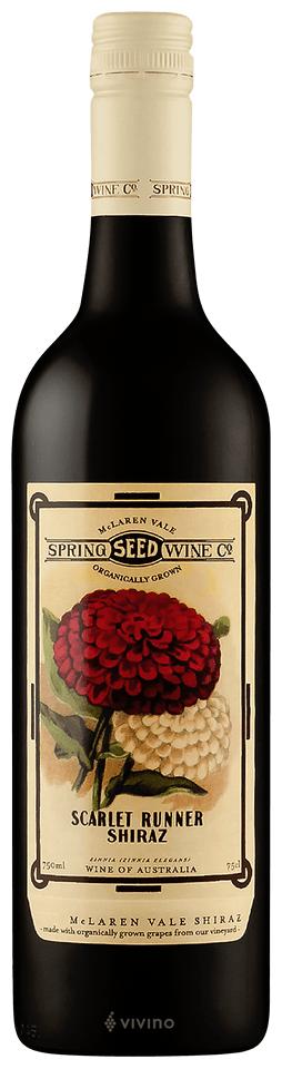Spring Seed Wine Company 'Scarlet Runner' Shiraz 2019 (Organic) Mclaren Vale, 750ml