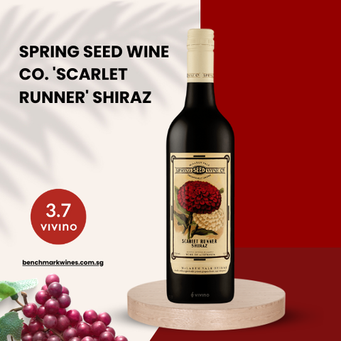 Spring Seed Wine Company 'Scarlet Runner' Shiraz 2019 (Organic) Mclaren Vale, 750ml