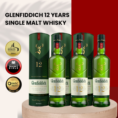Glenfiddich 12 Years Single Malt Scotch Whisky 700ML