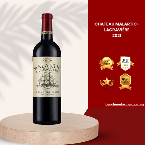 Château Malartic-Lagravière Pessac-Léognan AOC Grand Cru Classé 2021, Pack of 12, 750ml Each