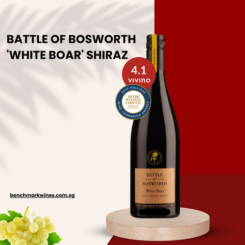 Battle of Bosworth Organic 'White Boar' Amarone Style Shiraz 2017, 750ml
