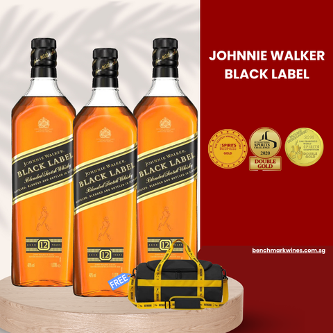 Johnnie Walker Black Label blended Scotch whisky, 700ml