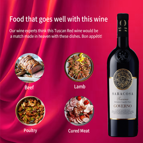 Saracosa 'Governo Rosso' Sangiovese-Merlot 2021 Toscana, 750ml