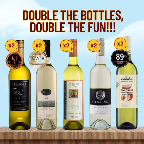 Double the Bottles, Double the Fun – White Wine 10-Bottle Party Set