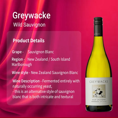 Greywacke 'Wild' Sauvignon Blanc 2023 (Marlborough) White Wine, 750ml