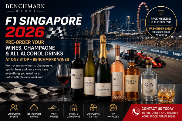 F1 Singapore 2026 Alcohol Guide: Wines, Champagne, Spirits & More