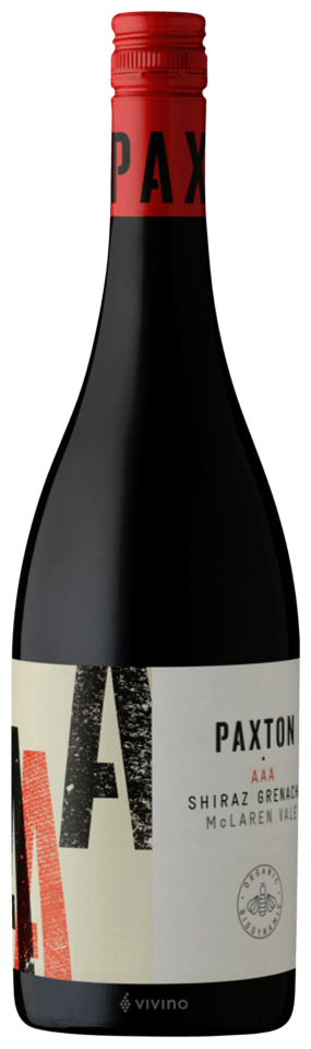 Paxton 'AAA' Organic Shiraz-Grenache 2020 McLaren, 750ml