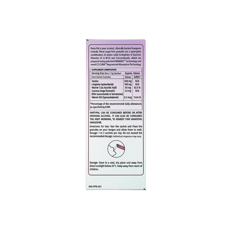 PartyPal | Patented & Fast Acting Hangover Relief