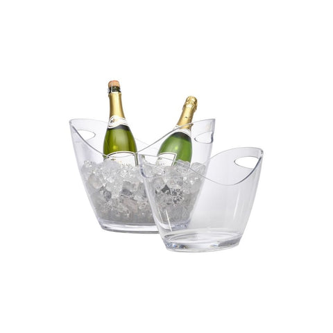 4L Clear Ice Bucket Beverage Tub Handle Cooling Large Ice Bucket for Wine Champagne Bar Supplies for Family Wine Beer Chiller - Benchmark WinesBenchmark Wines
