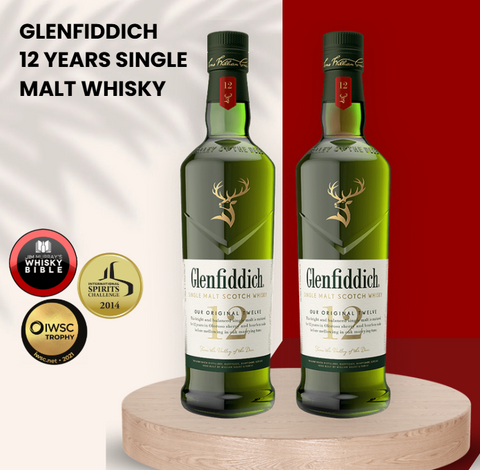Glenfiddich 12 Years Single Malt Scotch Whisky 700ML