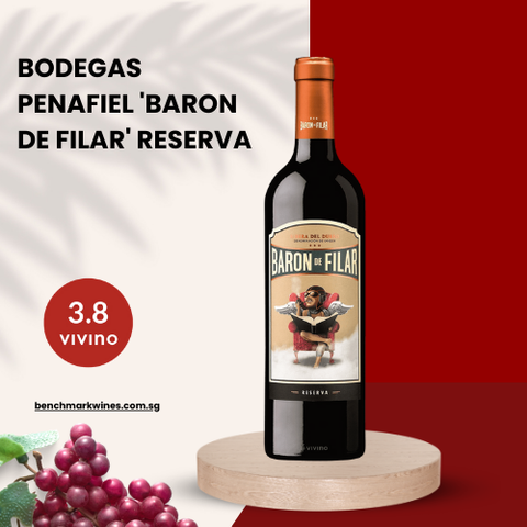 Bodegas Penafiel 'Baron de Filar' Reserva Tempranillo-Merlot-Cabernet 2015 Ribera del Duero, 750ml