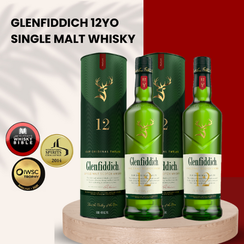 Glenfiddich 12 Years Single Malt Scotch Whisky 700ML