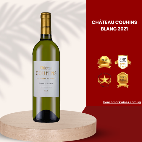 Château Couhins Blanc Pessac-Léognan AOC Grand Cru Classé 2021, Pack of 12, 750ml Each