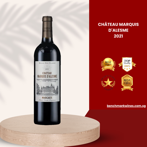 Château Marquis d'Alesme Margaux AOC 3ème Grand Cru Classé 2021, 750ml