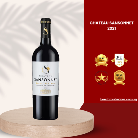 Château Sansonnet Saint-Emilion Grand Cru Classé AOC 2021, 750ml