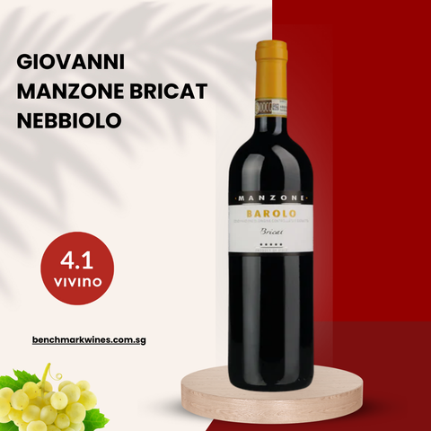 Giovanni Manzone Bricat Nebbiolo 2017 Barolo DOCG, 750ml