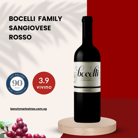 Bocelli Family Wines Sangiovese Rosso 2020 Tuscany, 750ml