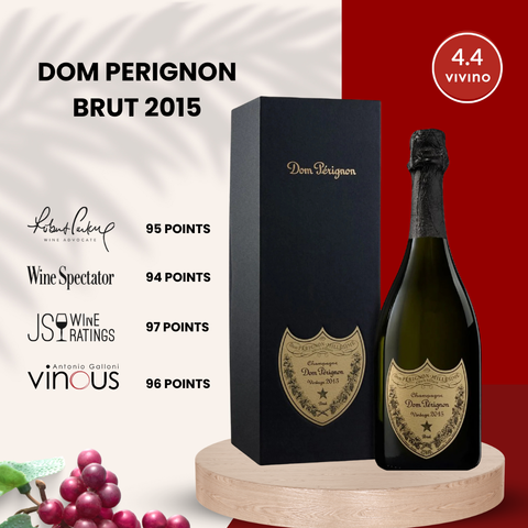 Dom Perignon Brut Champagne 2015 with Box, 750ml