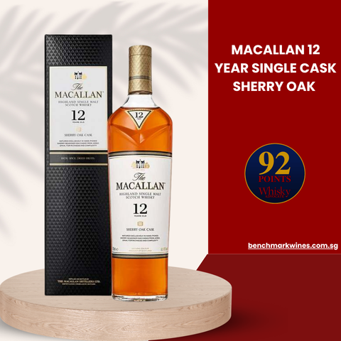 Macallan 12 Year Single Cask Sherry Oak 700ml w/Gift Box