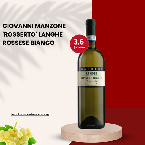 Giovanni Manzone 'Rosserto' Langhe Rossese Bianco 2016, 750ml