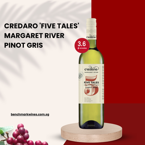 Credaro 'Five Tales' Margaret River Pinot Gris 2017, 750ml