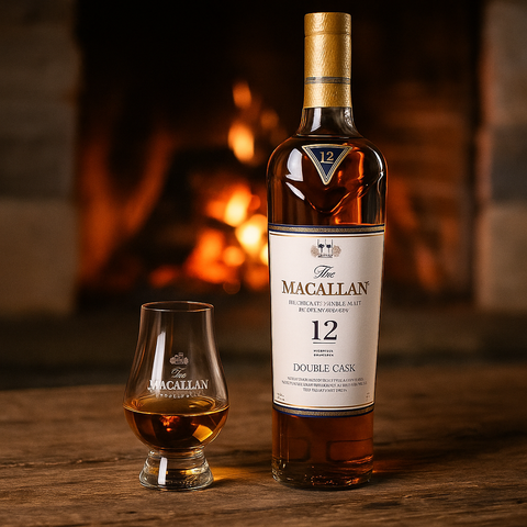 Macallan 12 Years Old Double Cask 700ml (Free Gift Macallan Whisky Glass)