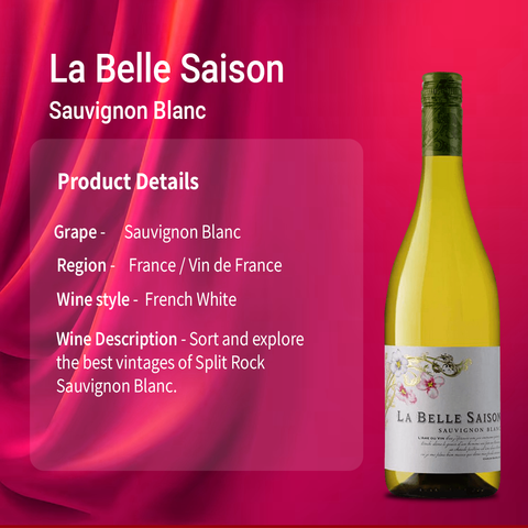 La Belle Saison Sauvignon Blanc VdF 2022, 750ml