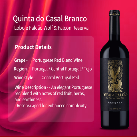 Lobo e Falcao Wolf & Falcon Reserva Tejo 2020, 750ml