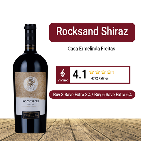 Casa Ermelinda Freitas 'Rocksand' Shiraz 2021 (Peninsula de Setubal) Red Wine, 750ml