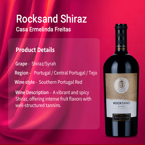 Casa Ermelinda Freitas 'Rocksand' Shiraz 2021 (Peninsula de Setubal) Red Wine, 750ml