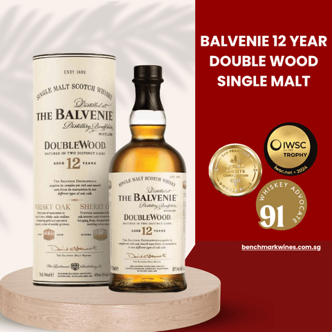 Balvenie 12 Year Double Wood Single Malt 700ml w/Gift Box - WhiskyBenchmark Wines