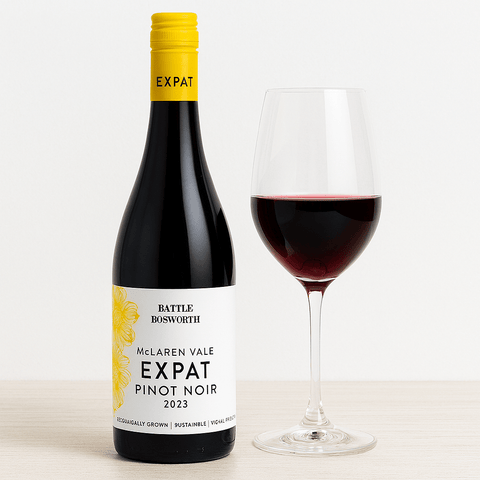 Battle of Bosworth Organic 'Expat' Pinot Noir 2023 McLaren Vale, 750ml - Red WineBenchmark Wines