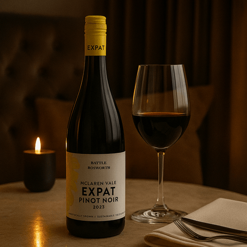 Battle of Bosworth Organic 'Expat' Pinot Noir 2023 McLaren Vale, 750ml - Red WineBenchmark Wines