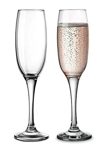 Benchmark Wines 200 ml Set of 2 ,Crystal Viola Champagne Flute, Wine Glasses, Clear - wine accessoriesBenchmark Wines
