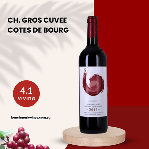 Ch. Gros Moulin 'Cuvee Heritage 1757' Cotes de Bourg Rouge 2016, 750ml - Red WineBenchmark Wines