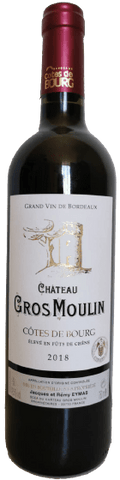 Château Gros Moulin Cotes de Bourg Rouge 2018, 750ml - Red WineBenchmark Wines