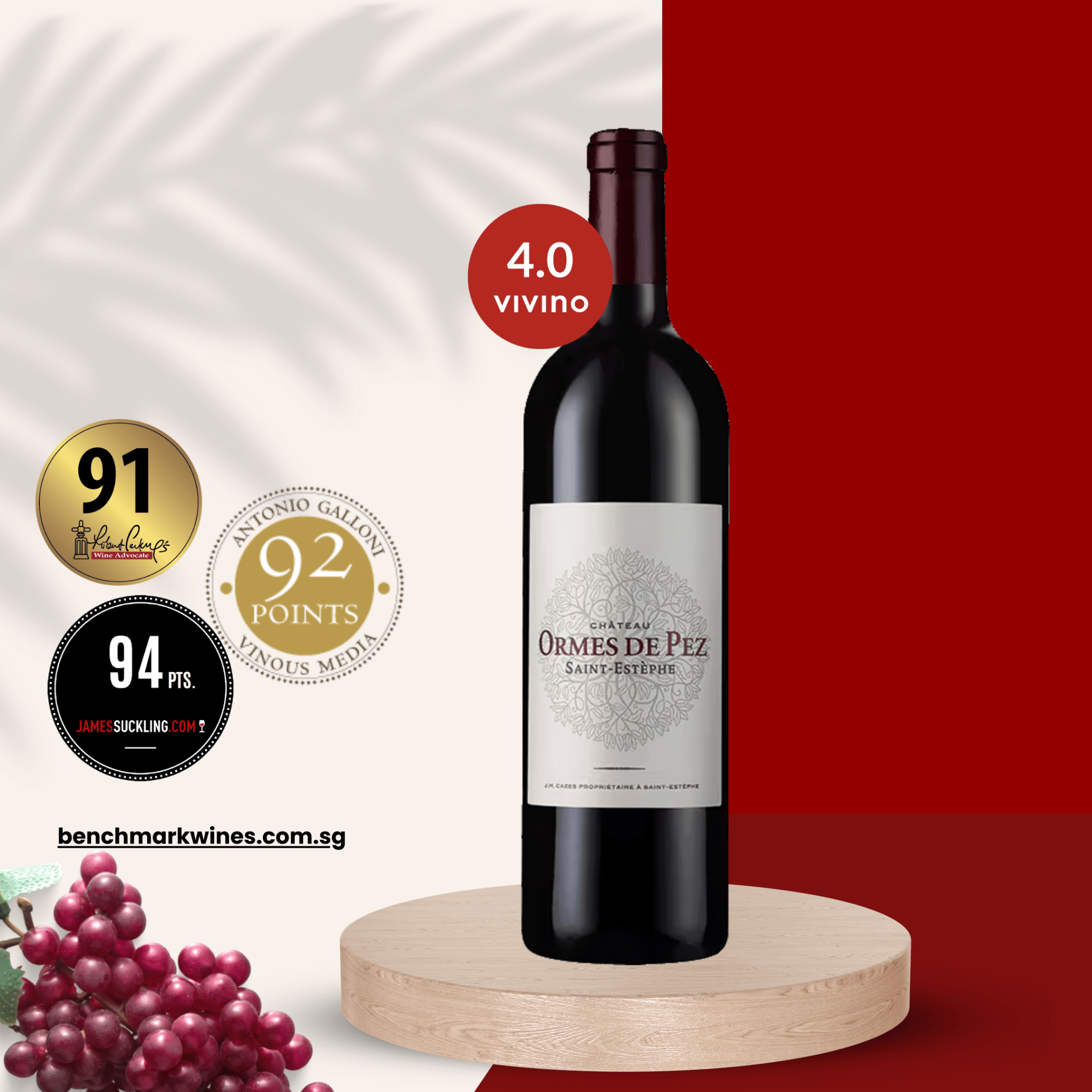 Chateau Les-Ormes-De-Pez 2021 Bordeaux, 750ml – Benchmark Wines