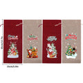 Christmas Burlap Wine Gift Bags (Pack Of 5) - Wine BagBenchmark Wines