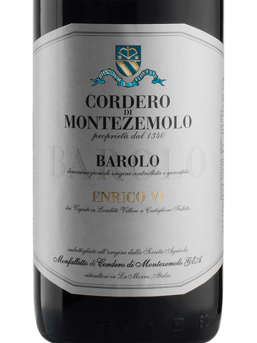 Cordero di Montezemolo 'Enrico VI' Barolo 2003, 750ml - Red WineBenchmark Wines
