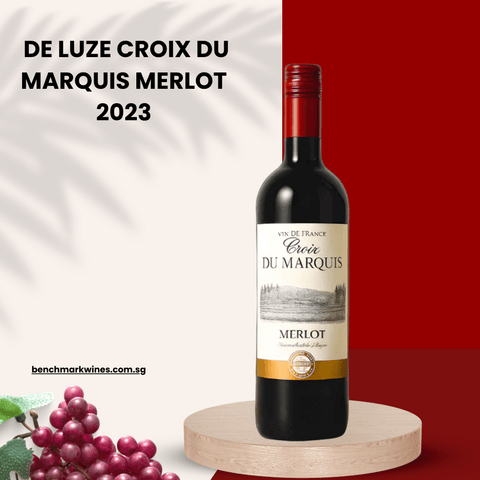 De Luze Croix Du Marquis Merlot 2023 Vin de France, 750ml - Red WineBenchmark Wines