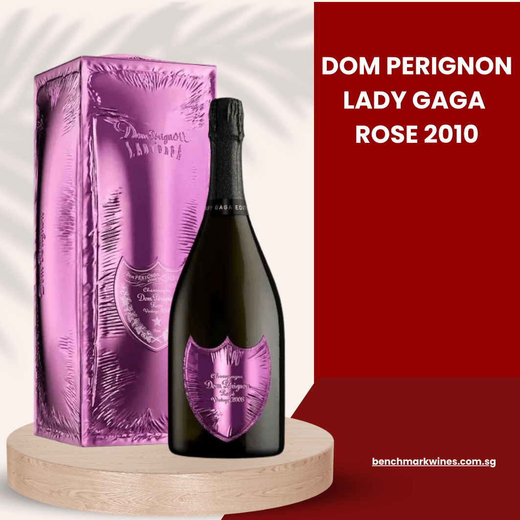 Dom Perignon Lady Gaga Rose 2010 (Giftbox) 750ml – Benchmark Wines