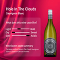 Hole in The Clouds Sauvignon Blanc 2022 White Wine 750ml - White WineBenchmark Wines