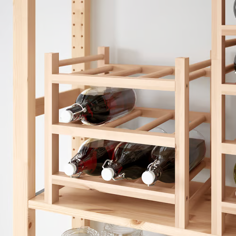 Premium Wood 9-bottle Wine Rack