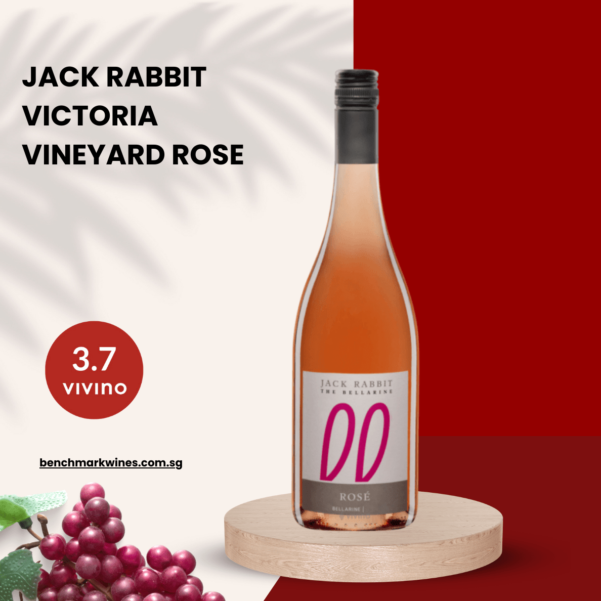 Jack Rabbit Pinot Jack Rabbit Vineyard Rose Pinot Noir 2015 Victoria, 750ml – Benchmark Wines
