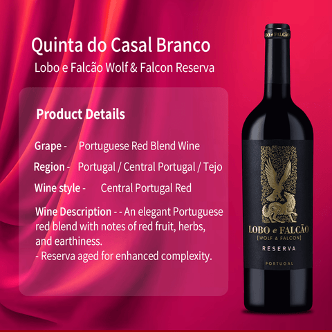 Lobo e Falcao Wolf & Falcon Reserva Tejo 2020, 750ml - Red WineBenchmark Wines