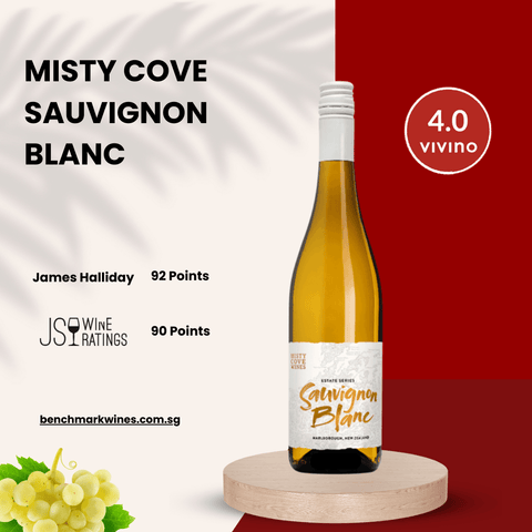 Misty Cove Estate Series Sauvignon Blanc 2023 Marlborough, 750ml - White WineBenchmark Wines