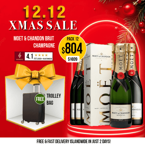 Moet & Chandon Brut NV France Champagne with Gift Box, 750ml - ChampagneBenchmark Wines