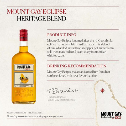 Mount Gay Eclipse Rum - Benchmark WinesBenchmark Wines