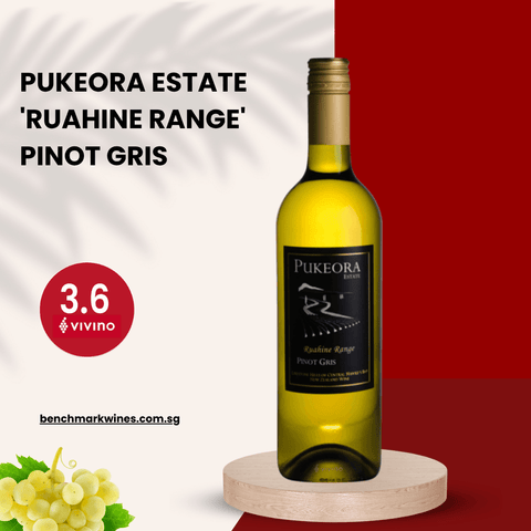 Pukeora Estate 'Ruahine Range' Pinot Gris 2015 Hawke's Bay, 750ml - White WineBenchmark Wines