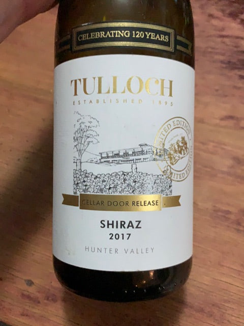 Tulloch 'Cellar Door Release - LIMITED EDITION' Shiraz 2018